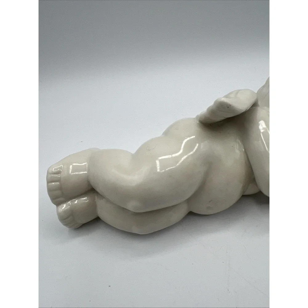 Vintage Porcelain‎ Cherub Sleeping Angel Shelf Sitter, Vintage JCPenney 7